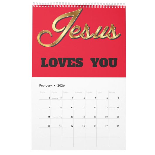 Een jaar van genade en zegeningen Kalender (Feb 2026)