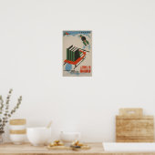 Een jaar van goed lezen vooruit Vintage WPA-poster Poster (Keuken)