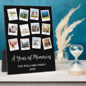 Een jaar van herinneringen Familie Maandelijkse Fo Fotoplaat (Zijkant)