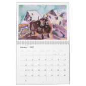 Een jaar van het leven - 2020 geïllustreerd uurroo kalender (Jan 2027)