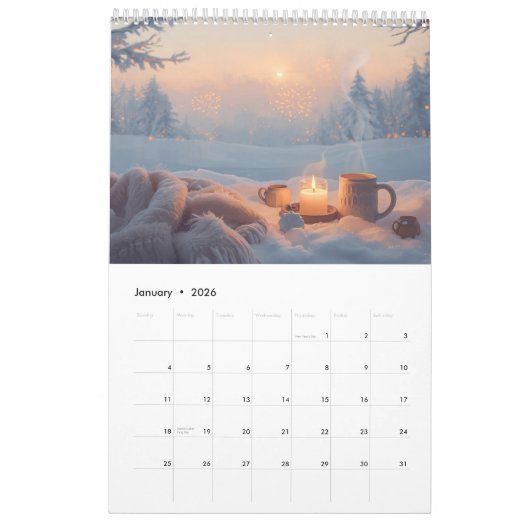 Een jaar van licht en schoonheid kalender (Jan 2026)