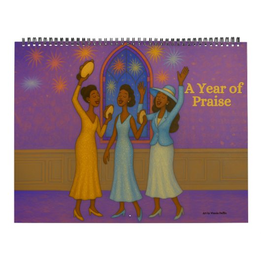 Een jaar van lof Afrikaans-Amerikaanse kalender (Hoes)