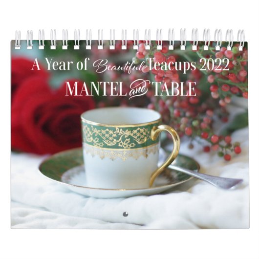 Een jaar van mooie Teacups - Agenda 2022 Kalender (Hoes)