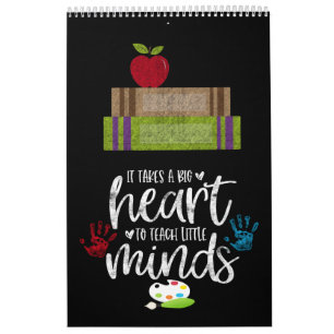 Een jaar van motivatie van leraren kalender