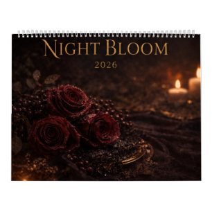 Een jaar van nachtbloei-kalender kalender