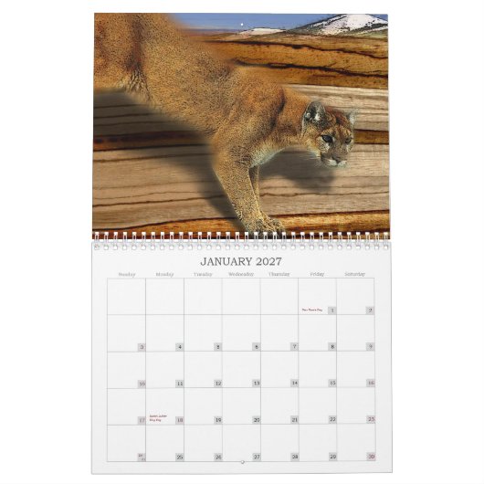 EEN JAAR VAN NATUUR KALENDER (Jan 2027)