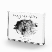 Een jaar van ons eerste bruiloft Jubileum Fotoblokken (Rechts)