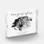 Een jaar van ons eerste bruiloft Jubileum Fotoblokken (Links)