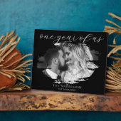 Een jaar van ons eerste bruiloft Jubileum Fotoplaat (Zijkant)