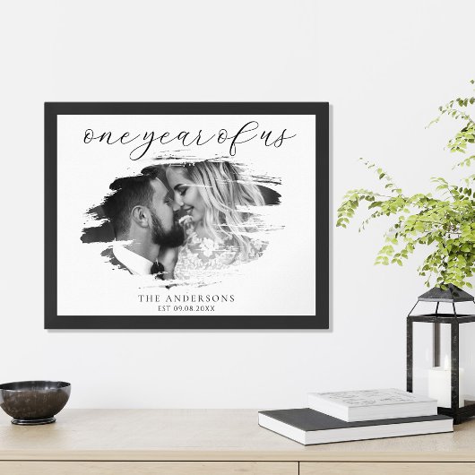 Eén jaar van ons Persoonlijk huwelijksjubileum Poster