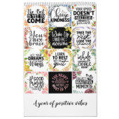 Een jaar van positieve vibes kalender (Hoes)