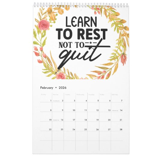 Een jaar van positieve vibes kalender (Feb 2026)