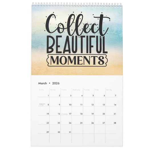 Een jaar van positieve vibes kalender (Mar 2026)