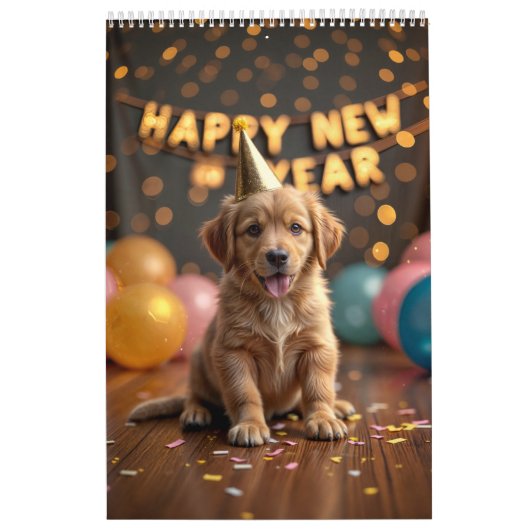 Een jaar van Schattige honden Kalender (Hoes)
