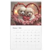 Een jaar van Schattige honden Kalender (Feb 2026)