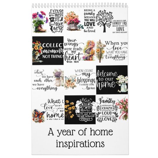 Een jaar vol inspiratie thuis kalender (Hoes)