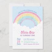 Een jaar vol kleuren | Regenboogeerste verjaardag Kaart (Voorkant)