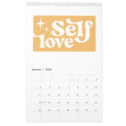 Een jaar vol kleurrijke inspiratie kalender (Jan 2026)