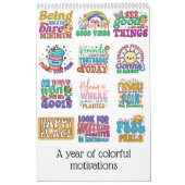 Een jaar vol kleurrijke motieven Kalender (Hoes)