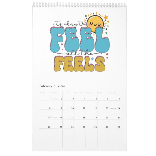 Een jaar vol kleurrijke motieven Kalender (Feb 2026)