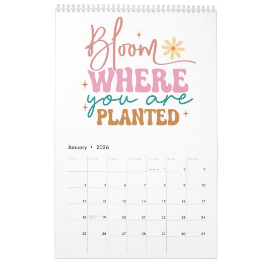 Een jaar vol kleurrijke motieven Kalender (Jan 2026)