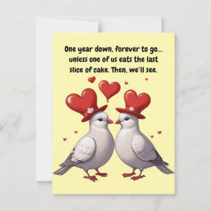 Een jaar vol liefde, gelach en overleven briefkaart