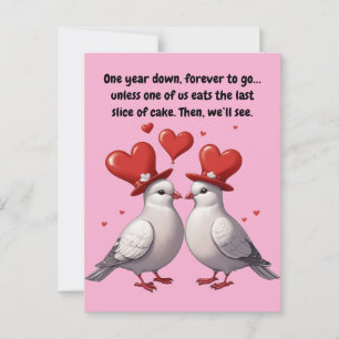 Een jaar vol liefde, lachen en overleven briefkaart