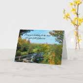 Een jaar vol plezier... Religieuze verjaardag Kaart (Gele Bloem)