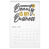 Een jaar vol schoonheidsmotivatie kalender (Feb 2027)