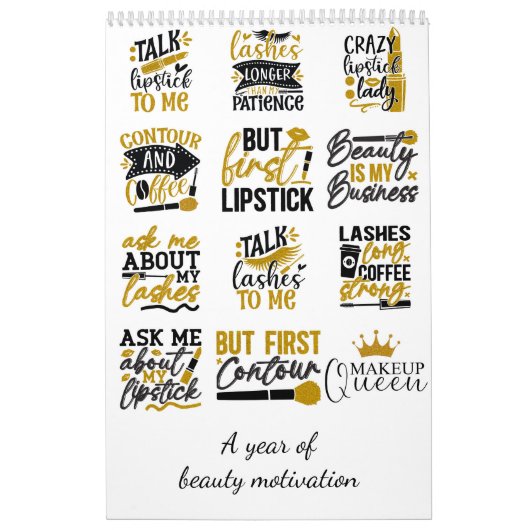 Een jaar vol schoonheidsmotivatie kalender (Hoes)