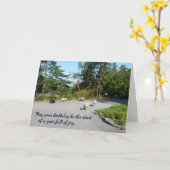 Een jaar vol vreugde...religieuze verjaardag kaart (Gele Bloem)