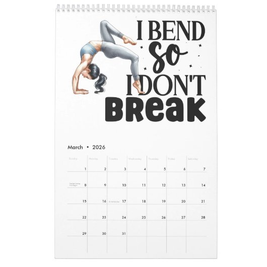 Een jaar vol yoga inspiratie kalender (Mar 2026)