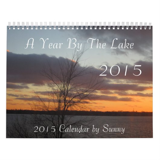 Een jaar voor de agenda van het meer van 2015 kalender (Hoes)