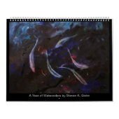 Een jaar waterverf schilderijen van Steven A. Givl Kalender (Hoes)
