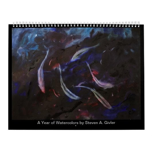 Een jaar waterverf schilderijen van Steven A. Givl Kalender (Hoes)