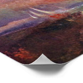 Een jacht die de kunst van Turner Joseph Mal nader Poster (Hoek)