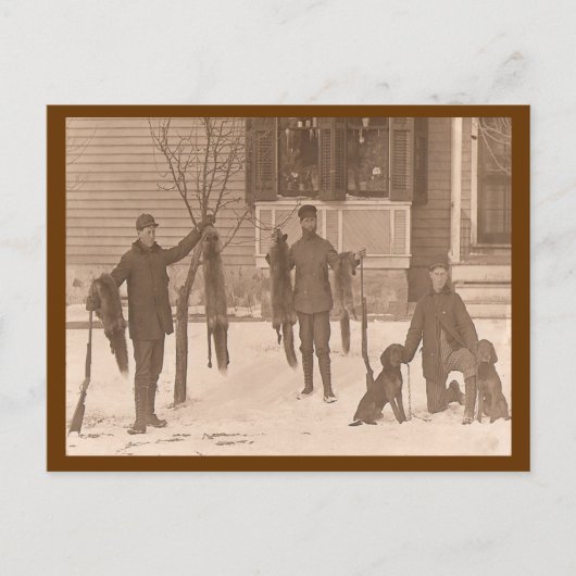 een jacht die we gaan briefkaart (Voorkant)