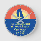 Een jacht met zonneschijn ronde klok (Voorkant)