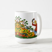 Een jachtwedstrijd die we gaan doen koffiemok (Voorkant rechts)