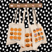 Een Jack-O'-Lantern met pompoenen Tote Bag
