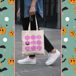 Een Jack-O'-Lantern met pompoenen Tote Bag