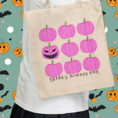 Een Jack-O'-Lantern met pompoenen Tote Bag