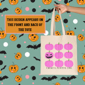 Een Jack-O'-Lantern met pompoenen Tote Bag