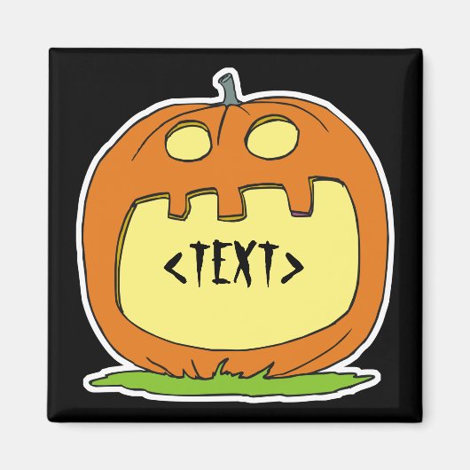 Een Jack-O-Lantern personaliseren,<TEXT> Magneet (Voorkant)