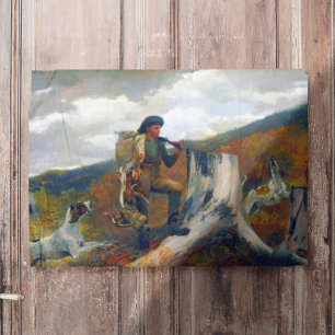 Een jager en honden Winslow Homer circa 1891 Poster