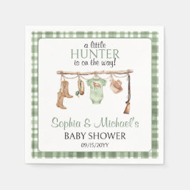 Een Jager Komt Onderweg Baby Shower Feestje Servet