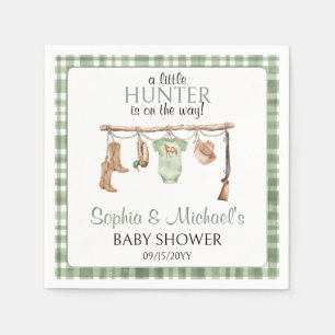 Een Jager Komt Onderweg Baby Shower Feestje Servet