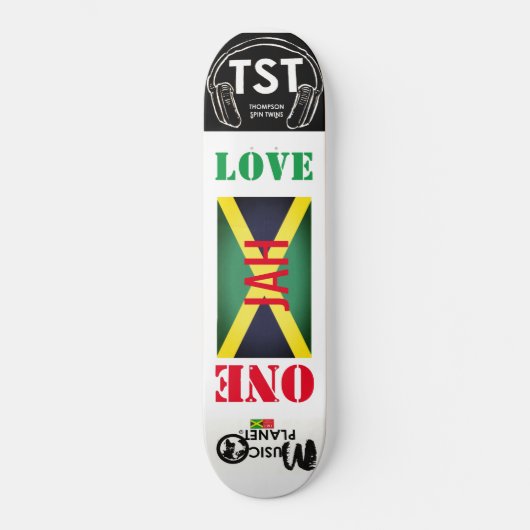 EEN JAH LIEFDE Skateboard (Voorkant)
