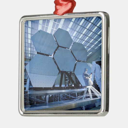 Een James Webb Space Telescope array Metalen Ornament (Links)