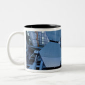 Een James Webb Space Telescope array Tweekleurige Koffiemok (Links)